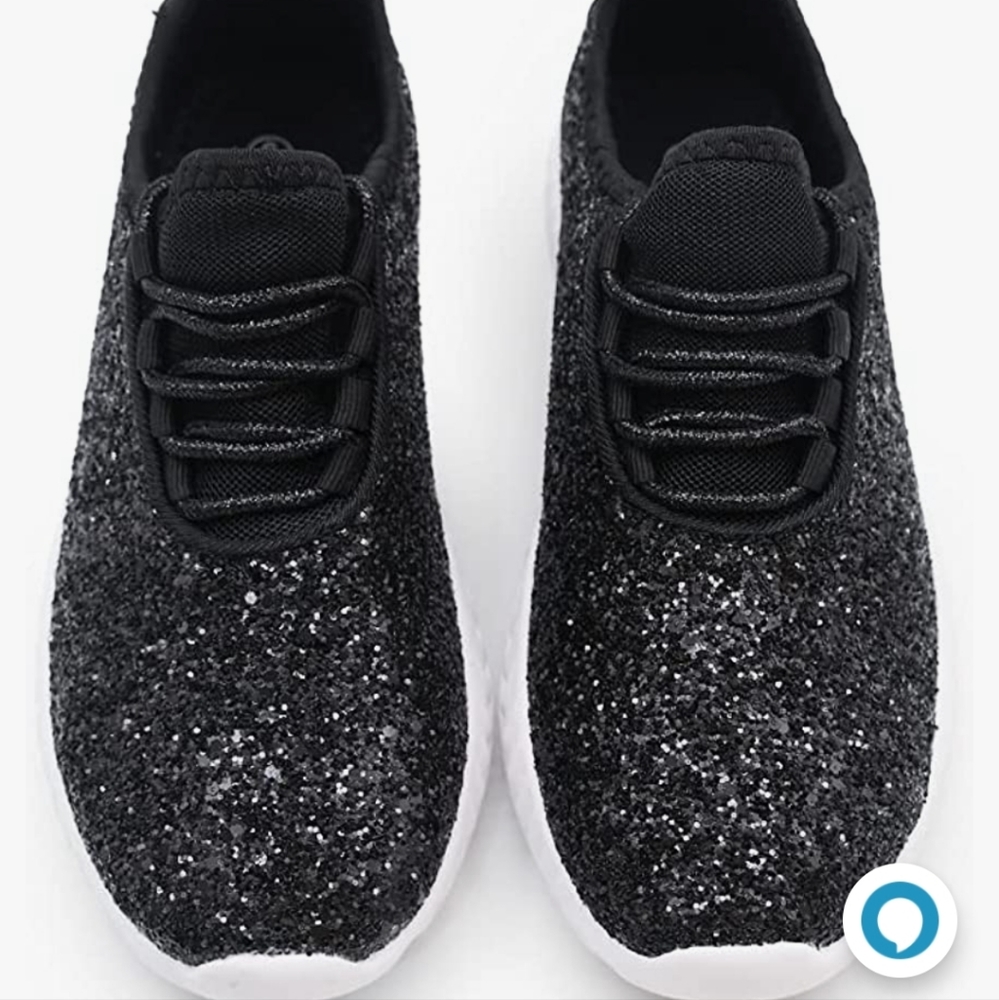 Sparkle sneakers black